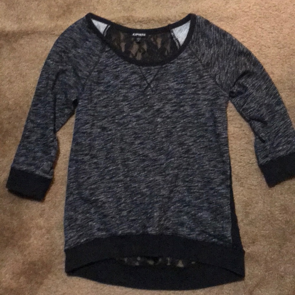 Express sweatshirt with lace back